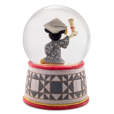 Jim Shore Mickey Graduation Snow Globe