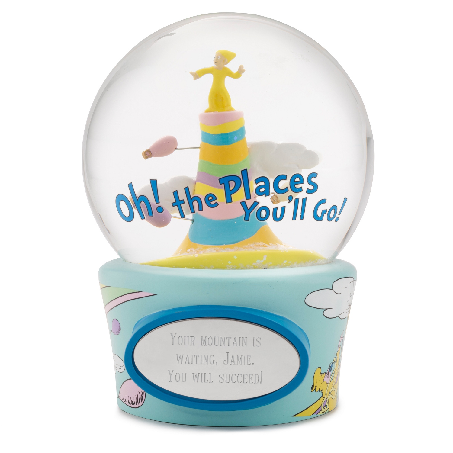 Dr Seuss Oh The Places You Ll Go Snow Globe