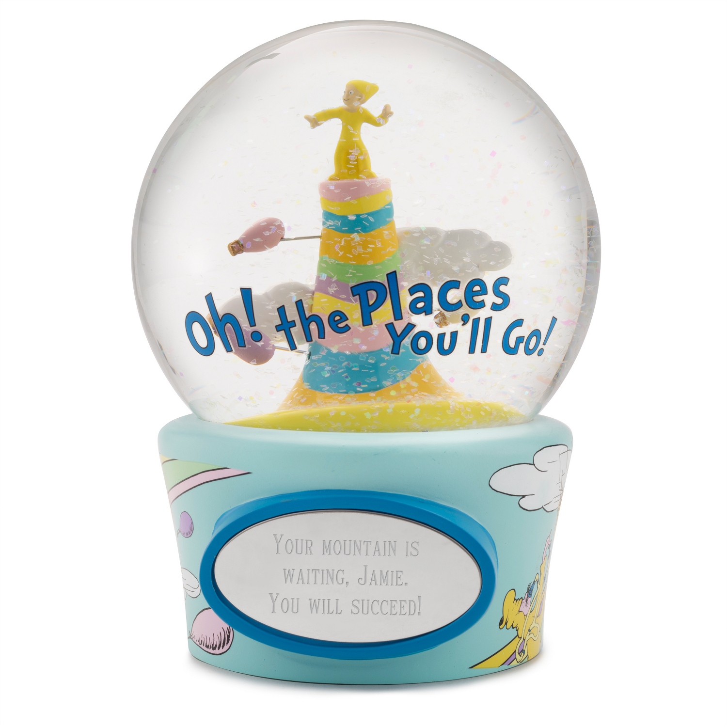 Dr Seuss Oh The Places You Ll Go Snow Globe