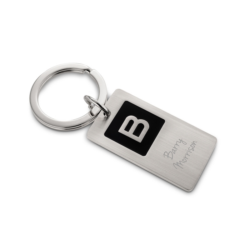 Image of Initial B Tag Key Chain