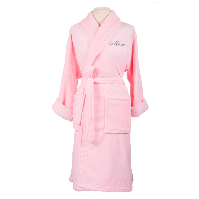 Image of Pink Plush Mom Robe