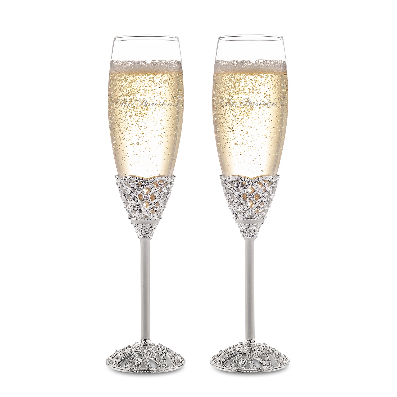 Engraved Champagne Flutes at Things Remembered