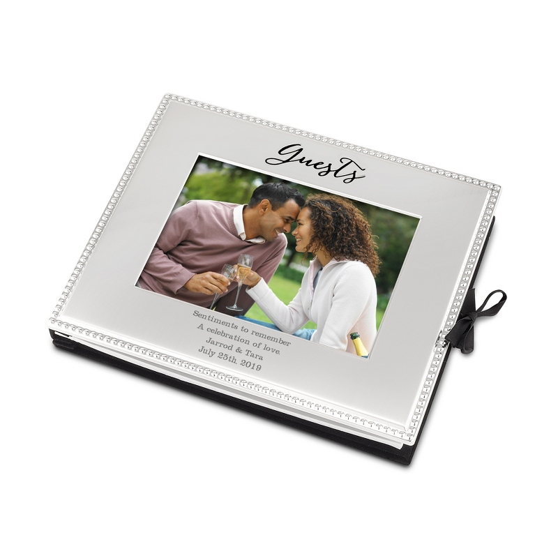 Image of Beaded Wedding Guest Book