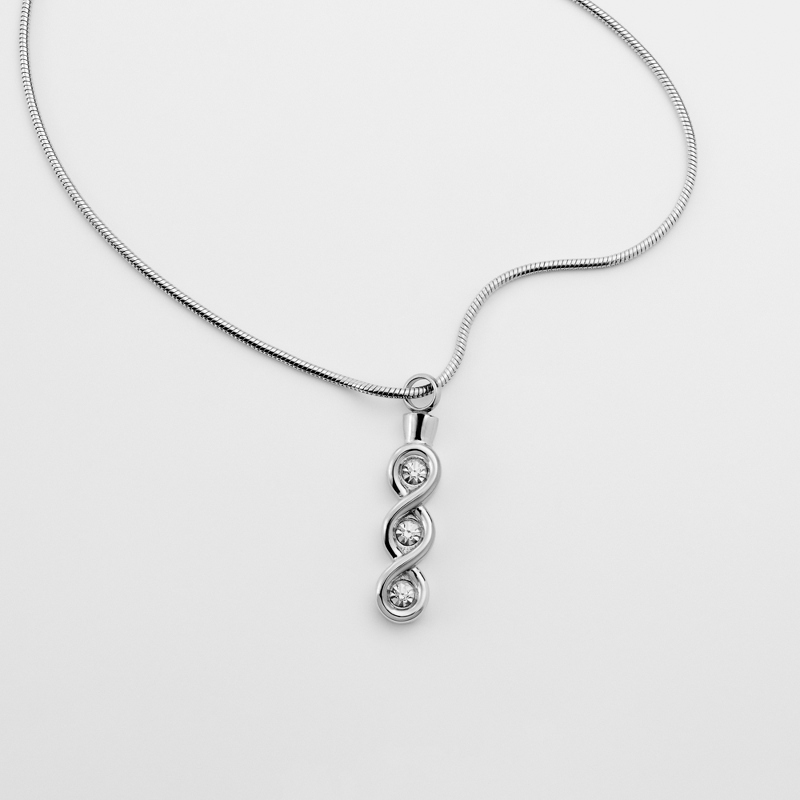 Image of Infinity Urn Pendant Necklace