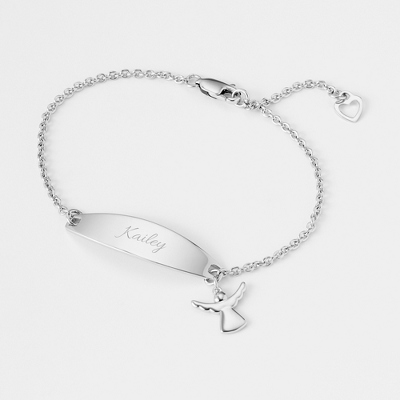 sterling silver id bracelet