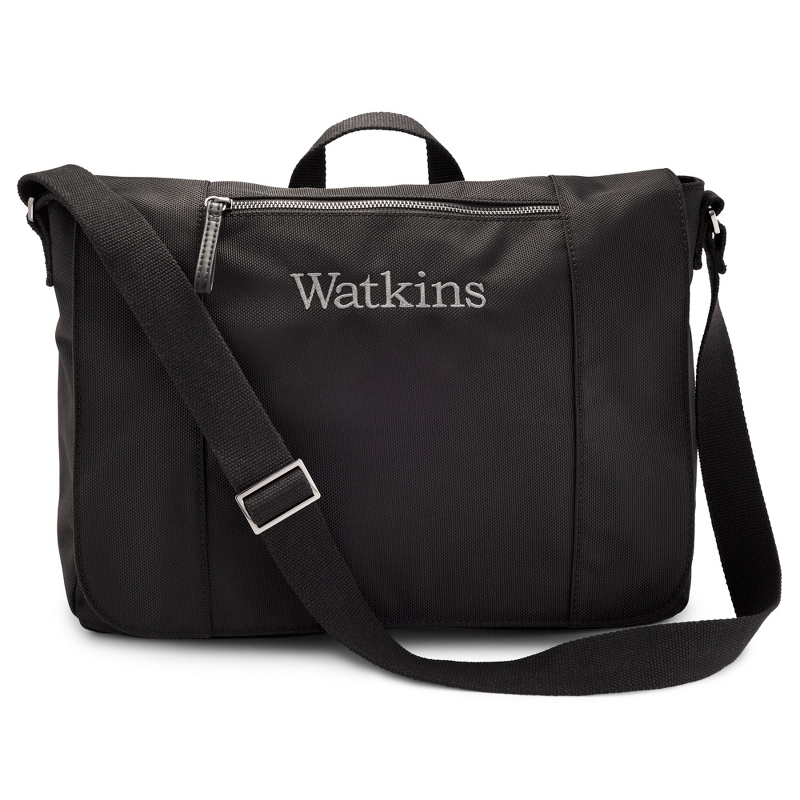 Image of Black Nylon Messenger Bag