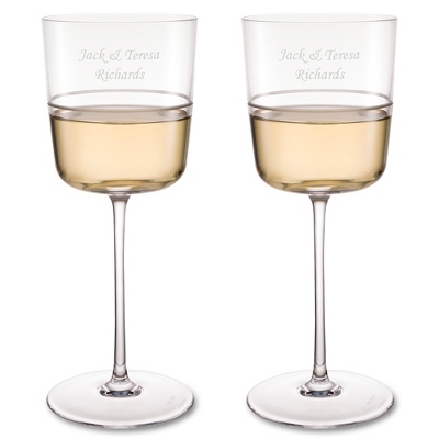 Vera Wang Wedgwood Bande Wine Glass Set of Two