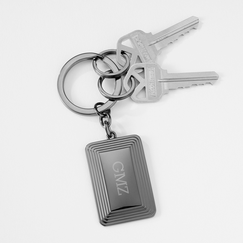 Image of Gunmetal Step Key Chain
