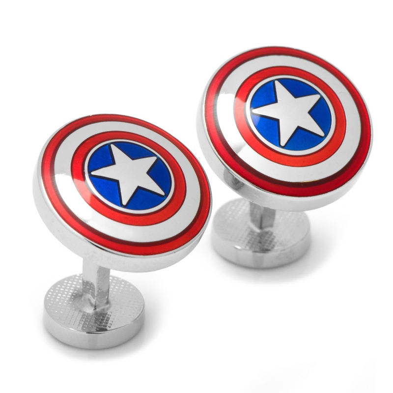 Image of Marvel Captain America Shield Cuff Links