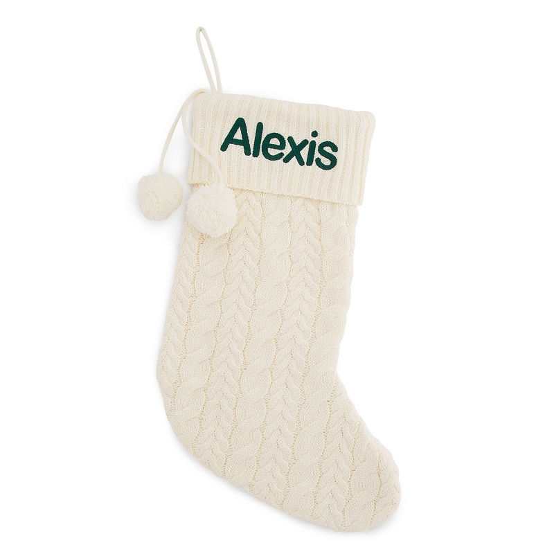 Image of Cream Cable Knit Stocking