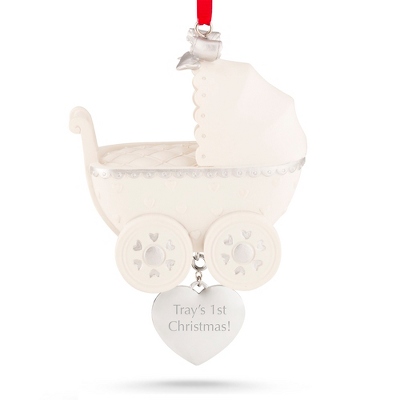 baby carriage ornament