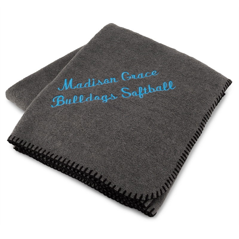 Image of Grey Fleece Blanket