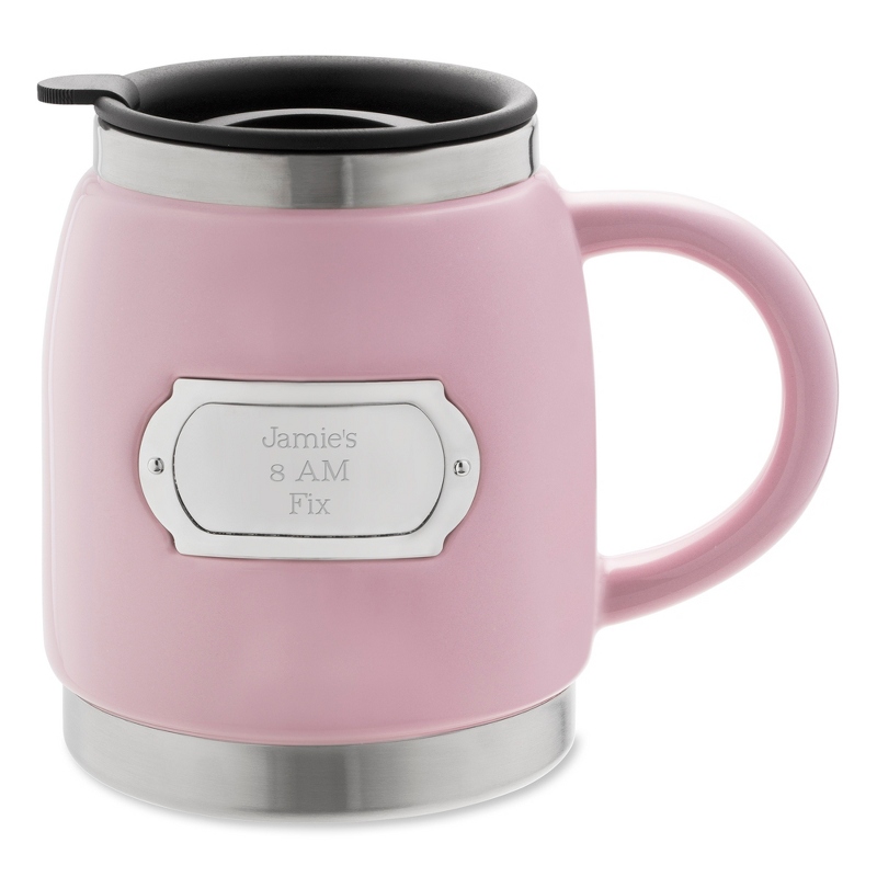 Image of Pink Double-Wall Travel Mug