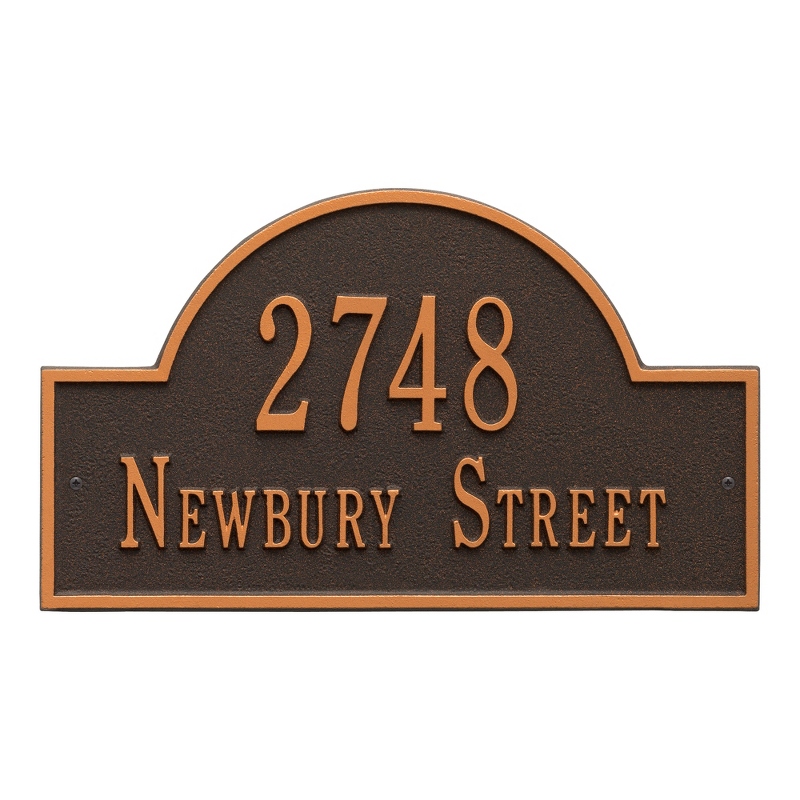 Image of Oil Rubbed Bronze Arch Welcome Plaque