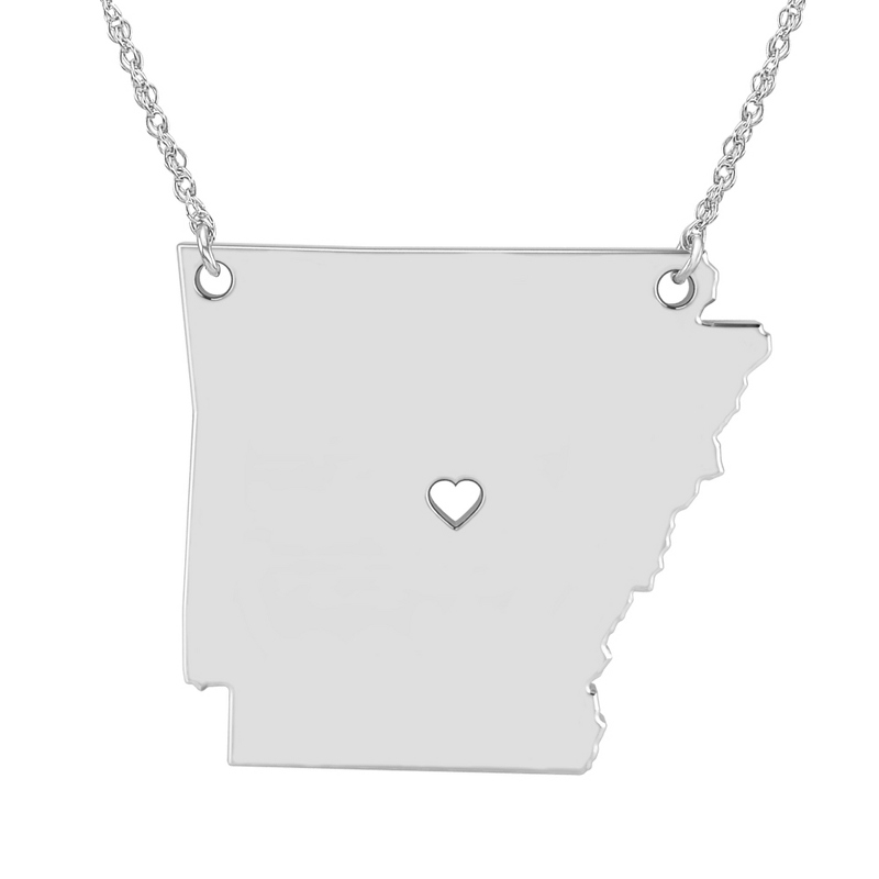 Image of ALISON AND IVY Sterling Silver Arkansas State Cutout