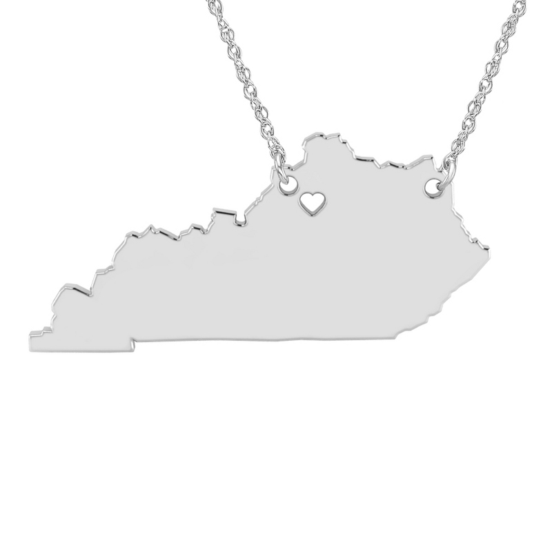 Image of ALISON AND IVY Sterling Silver Kentucky State Cutout