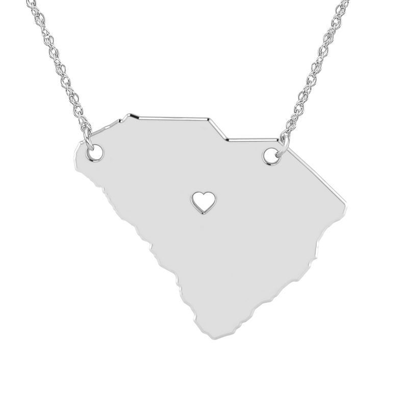 Image of ALISON AND IVY Sterling Silver South Carolina State Cutout