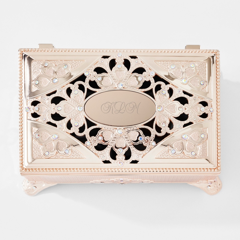 Image of Soft Gold Anastasia Musical Keepsake Box