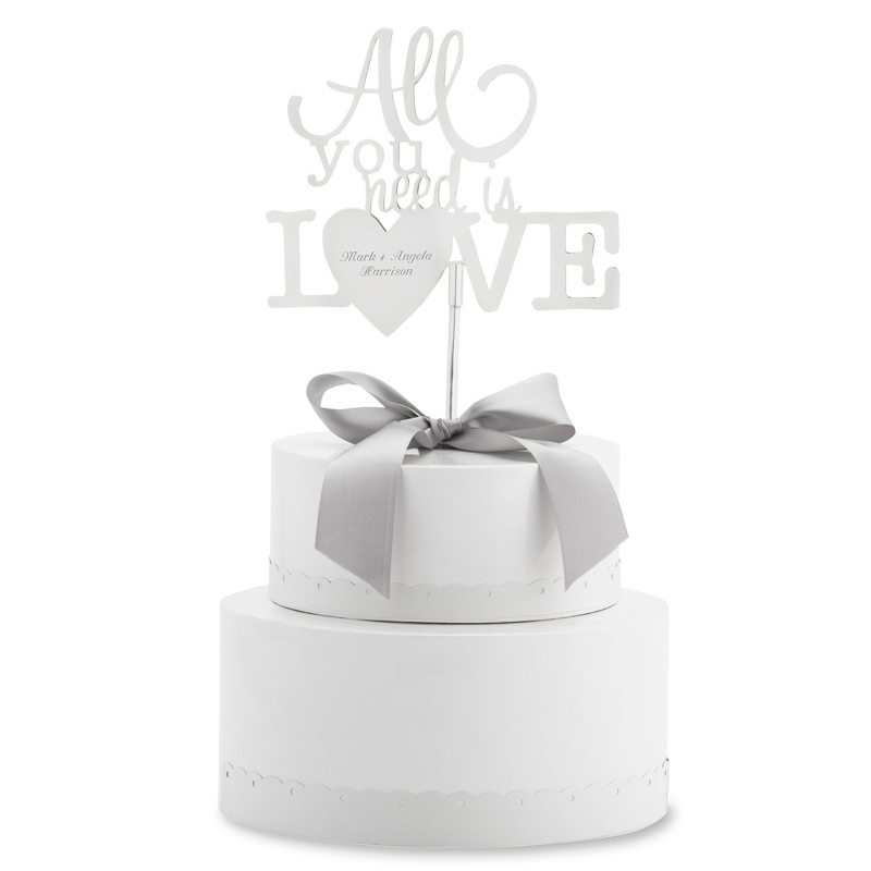 Image of All You Need Is Love Cake Topper