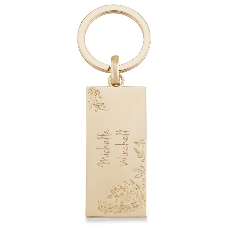 Image of Soft Gold Fern Key Chain