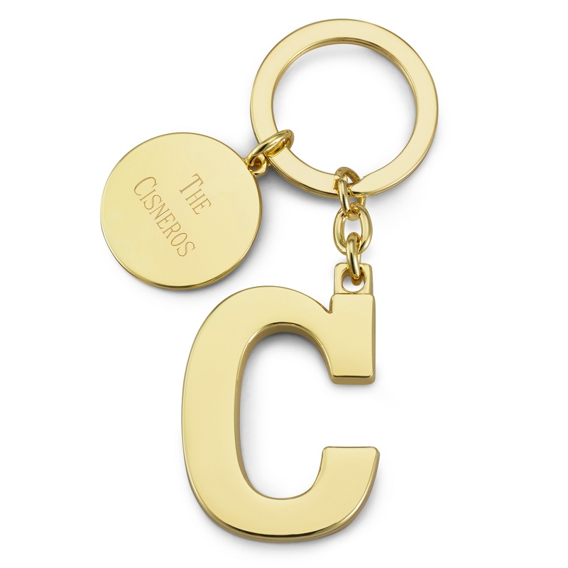 Image of Gold Initial C Key Chain