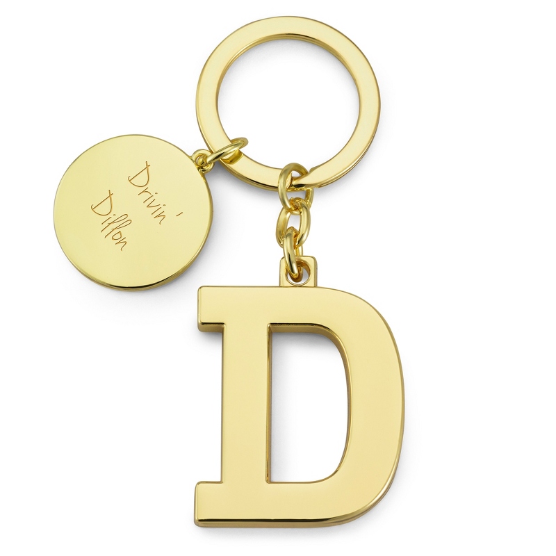 Image of Gold Initial D Key Chain