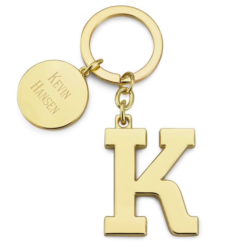 Image of Gold Initial K Key Chain