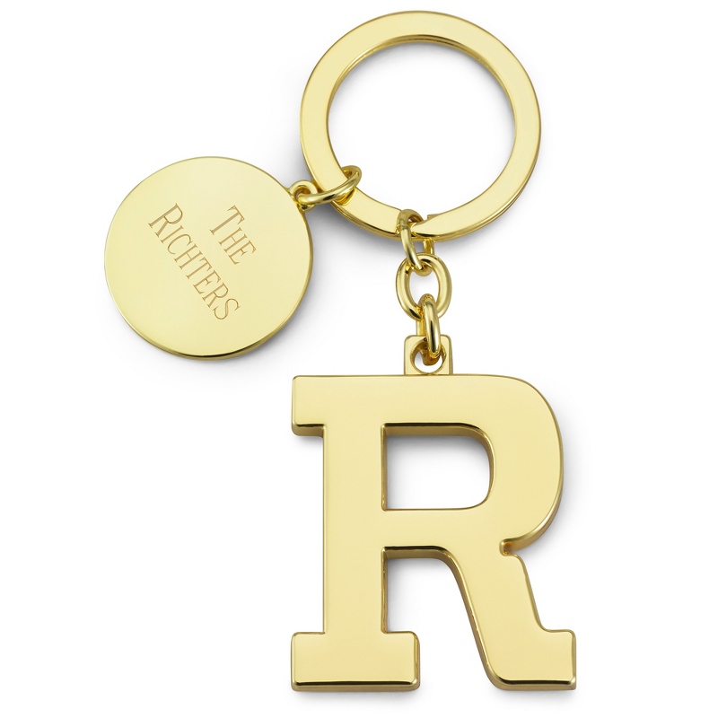 Image of Gold Initial R Key Chain