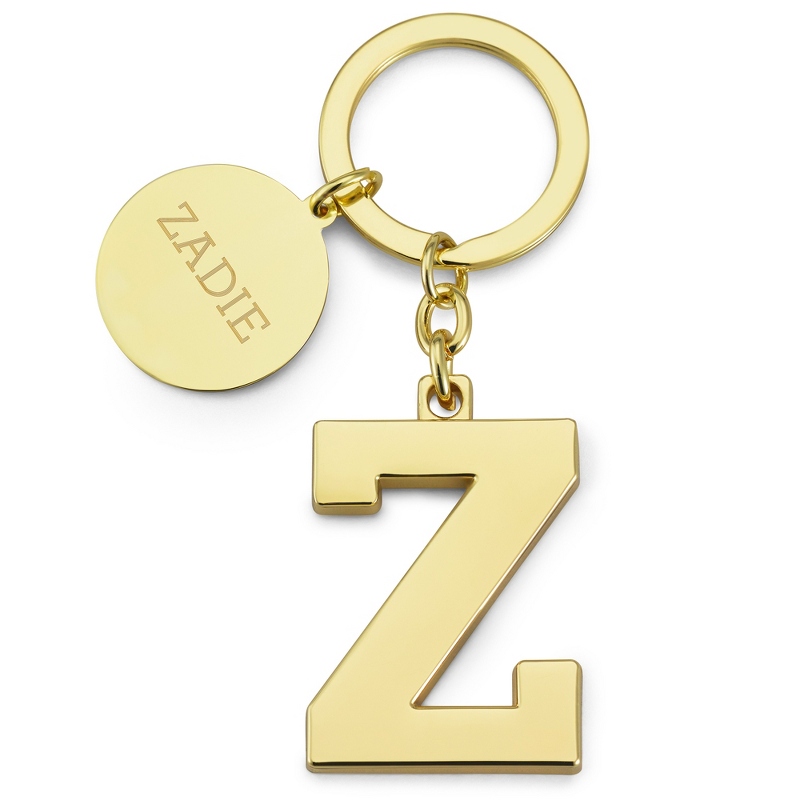 Image of Gold Initial Z Key Chain