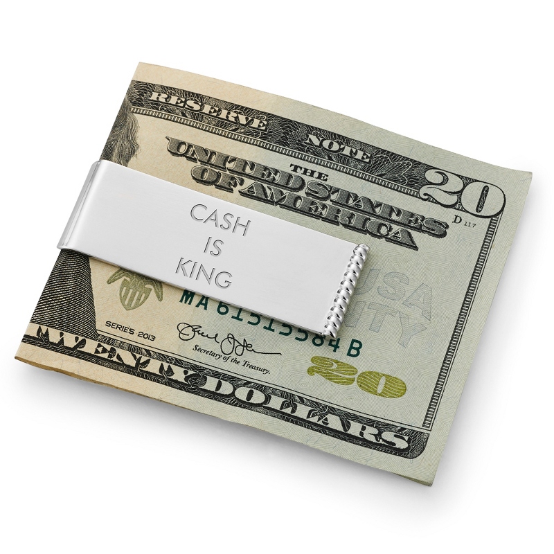 Image of Sterling Silver Rope Border Money Clip