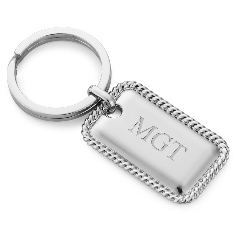 Image of Sterling Silver Rope Key Chain