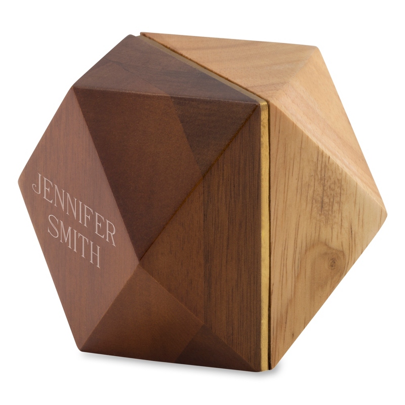 Image of Two Tone Wood Paperweight