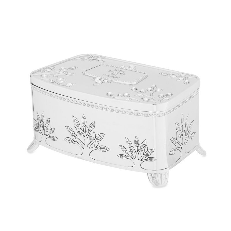 Image of Silver Tree of Life Musical Keepsake Box