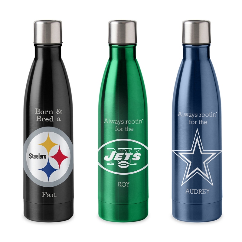 Image of NFL Stainless Steel 18 OZ Water Bottle