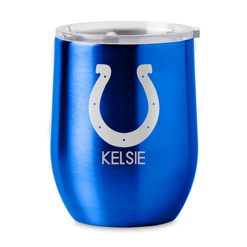 Image of NFL Indianapolis Colts Stainless Steel Stemless Wine Glass