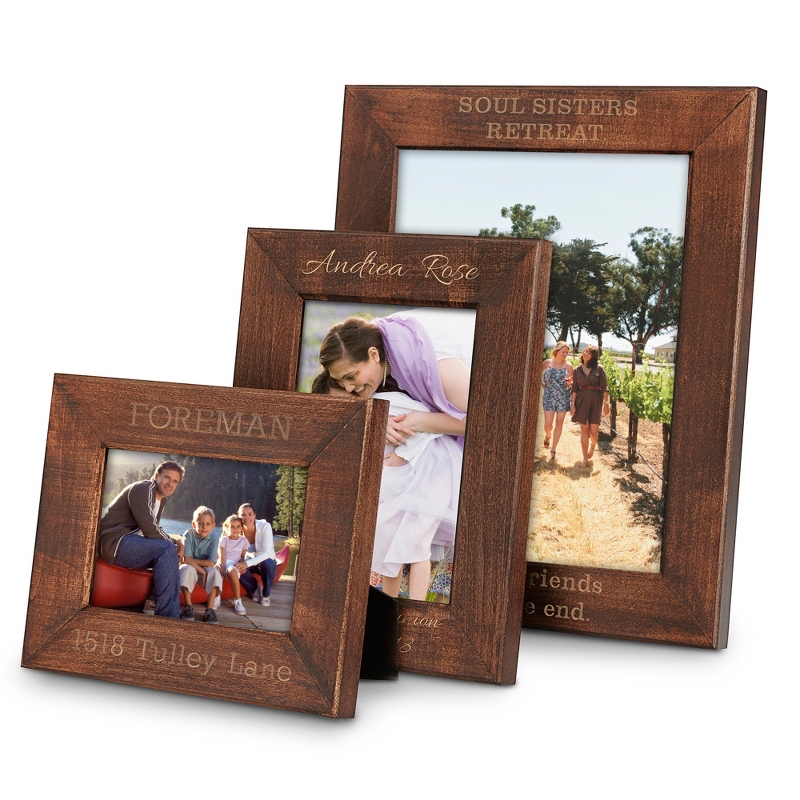 Image of Walnut Finish Wood Frame