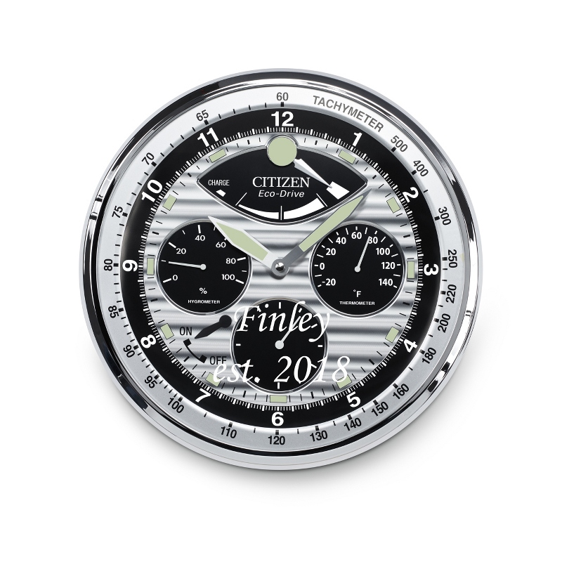 Image of Citizen Silver 3 Eye Wall Clock