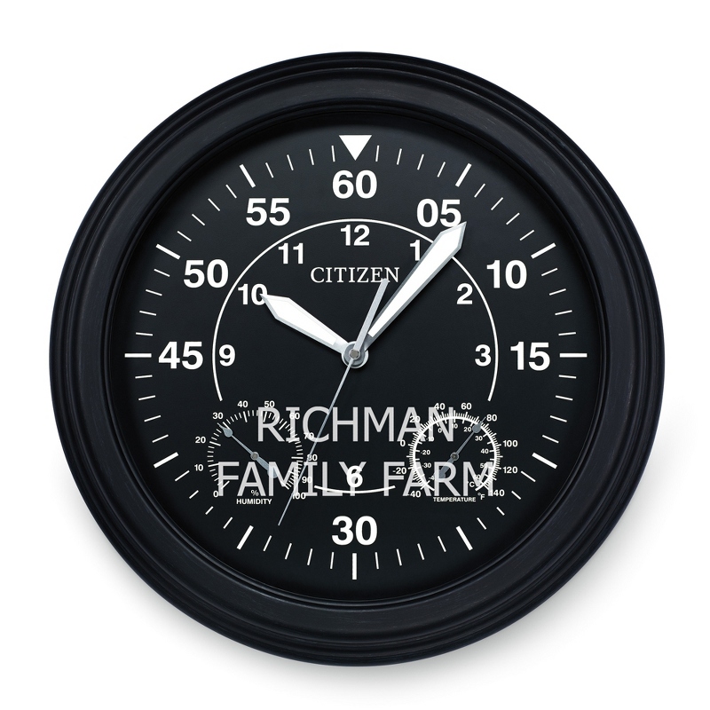 Image of Citizen Black and White Outdoor Wall Clock