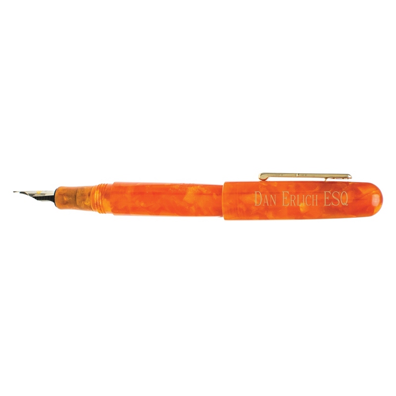 Image of Conklin All American Sunburst Orange Fountain Pen