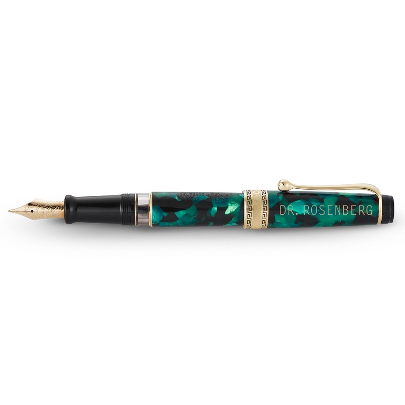 Image of Aurora Optima Auroloide Emerald Fountain Pen