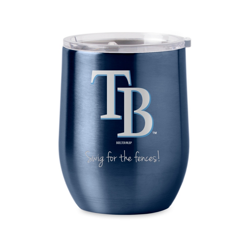Image of MLB Tampa Bay Rays Stainless Steel Wine Glass