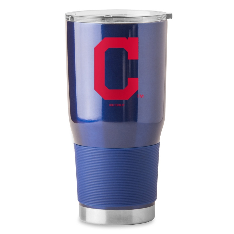 Image of MLB Cleveland Indians Stainless Steel 30 OZ Tumbler
