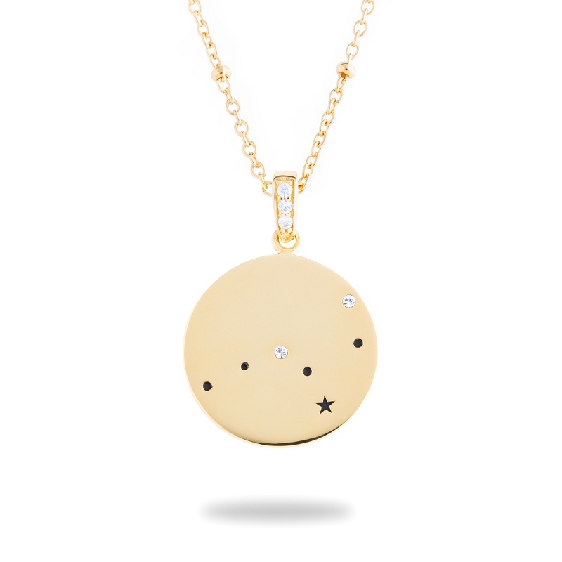 Image of Gold Sterling Silver Virgo Zodiac Necklace