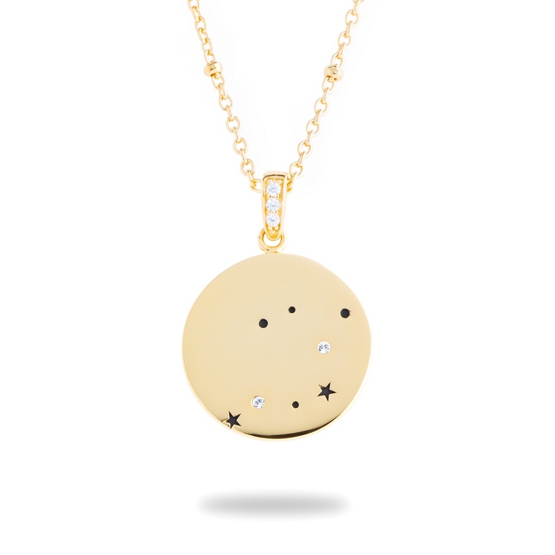 Image of Gold Sterling Silver Sagittarius Zodiac Necklace