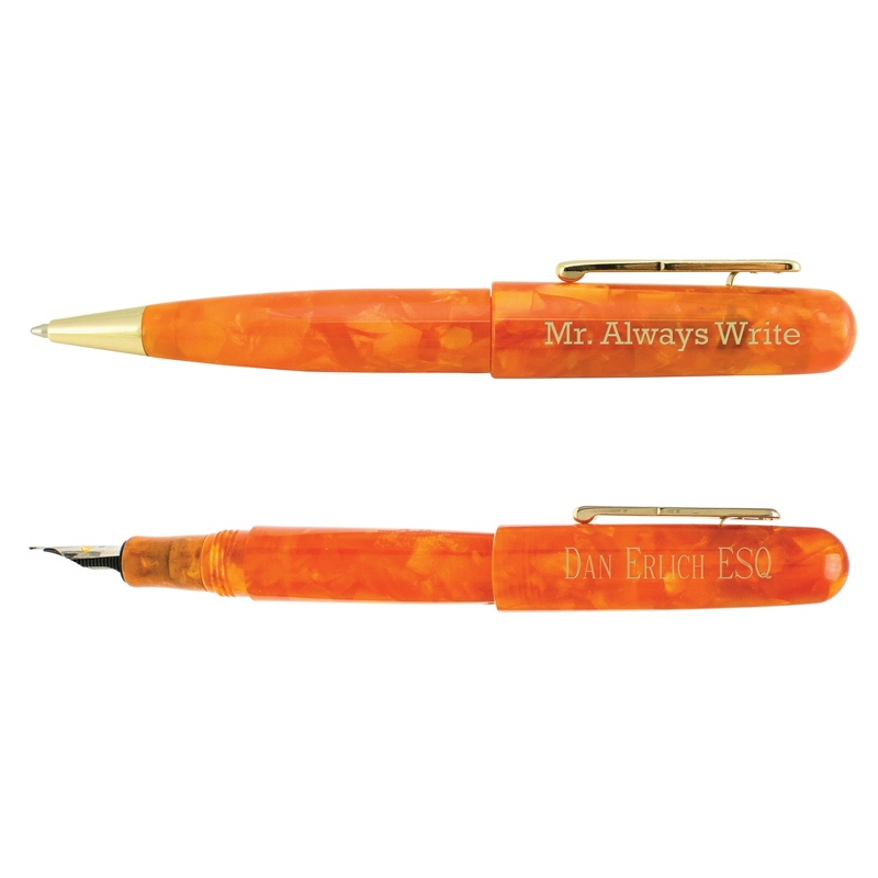 Image of Conklin All American Sunburst Orange Pen