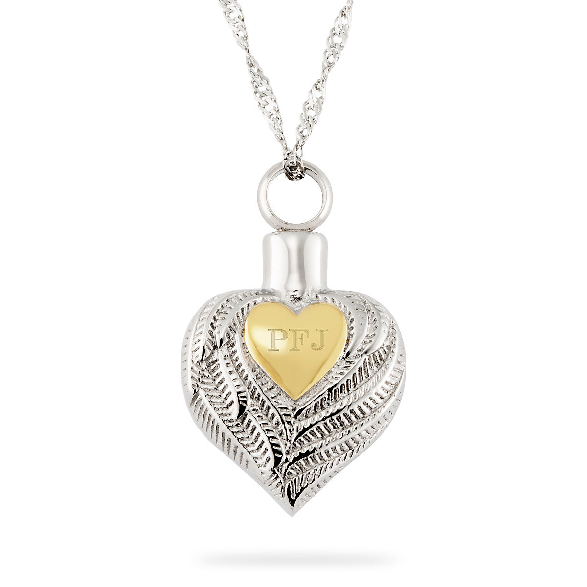 stainless steel necklace stainless steel jewellery Stainless steel heart wing necklace