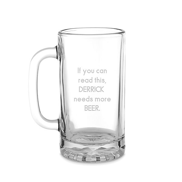 Glass Beer Mug with Engraving Included Things Remembered Personalized 16-OZ 