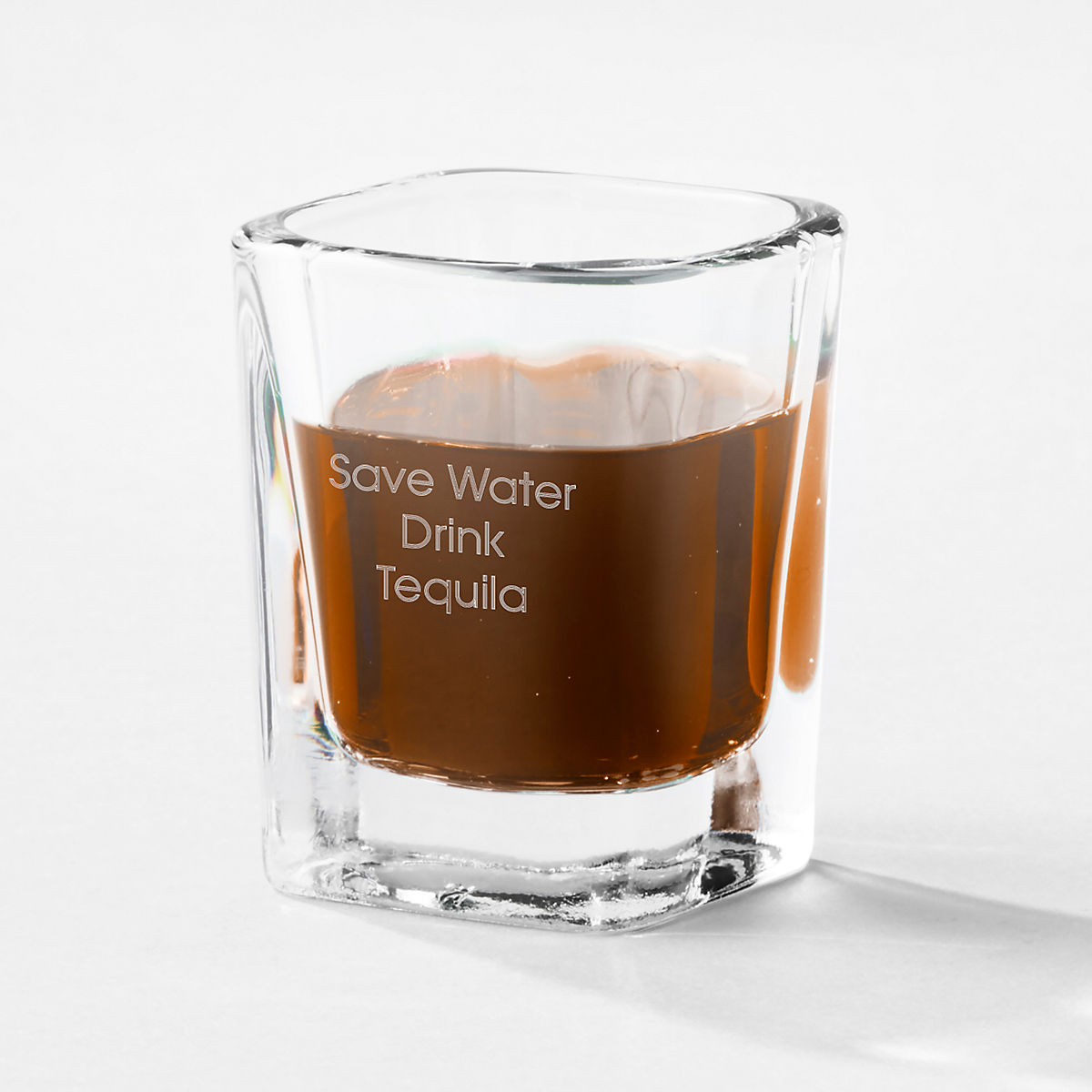 Square Drinking Shot Glass Tumbler Water Tea Cup Coffee Mup Household Clear 