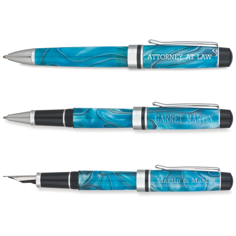 Image of Monteverde Prima Turquoise Swirl Pen