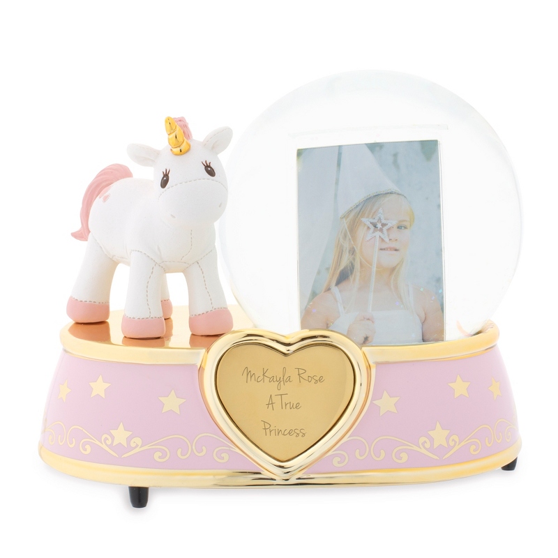 Image of Unicorn Photo Musical Snow Globe